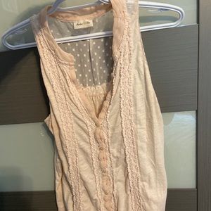 Light pink sleeveless shirt from anthropology